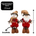 Ver imagem 7 de Jogo Boneco de Neve e Papai Noel Retrátil Pelúcia Xadrez Estica e Encolhe 35 a 45cm - Magizi