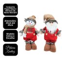 Ver imagem 6 de Jogo Boneco de Neve e Papai Noel Retrátil Pelúcia Xadrez Estica e Encolhe 35 a 45cm - Magizi