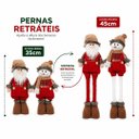 Ver imagem 2 de Jogo Boneco de Neve e Papai Noel Retrátil Pelúcia Xadrez Estica e Encolhe 35 a 45cm - Magizi