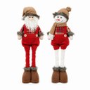 Ver imagem 3 de Jogo Boneco de Neve e Papai Noel Retrátil Pelúcia Xadrez Estica e Encolhe 35 a 45cm - Magizi