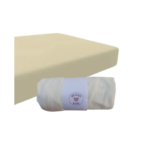 Lençol Avulso Malha Liso com Elástico Berço Americano Malha Hipoalergenico 160x98x12cm