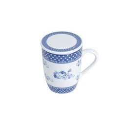 Caneca com Filtro e Tampa de Porcelana Super White Elsa 310Ml com Caixa de Presente - Lyor - 2