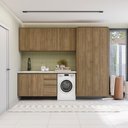 Ver imagem 1 de Lavanderia Modulada Kappesberg Celeste 5 Peças Nogueira 280cm