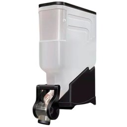 Dispenser Avulso 1 Módulo 35 Litros ou 15 Kilos Armazenamento Ração Grãos Cereais Preto Mec Pet - 1