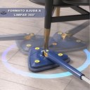 Ver imagem 6 de Mop Limpeza Triângulo Ajustável Giratório 360 Esfregão Rodo