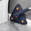 Ver imagem 7 de Mop Limpeza Triângulo Ajustável Giratório 360 Esfregão Rodo