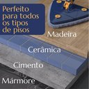 Ver imagem 3 de Mop Limpeza Triângulo Ajustável Giratório 360 Esfregão Rodo