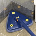 Ver imagem 1 de Mop Limpeza Triângulo Ajustável Giratório 360 Esfregão Rodo