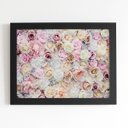 Ver imagem 1 de Quadro Mix de Flores e Rosas Coloridos Moldura Preta 60x40cm