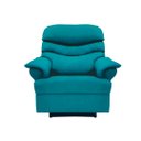 Ver imagem 2 de Poltrona Reclinável Elétrica Suede Azul Turquesa