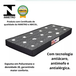 Beliche Ferro Reforçada com 2 Colchao Chacara Visitas Tamanho Solteiro 188x88 - 5