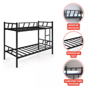 Ver imagem 4 de Beliche Ferro Reforçada com 2 Colchao Chacara Visitas Tamanho Solteiro 188x88