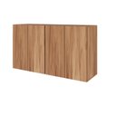 Ver imagem 4 de Mesa Escrivaninha 150cm e 2 Armários Aéreos 4 Portas F5 Cor:nogal com Preto