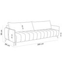 Ver imagem 5 de Sofá 4 Lugares para Sala de Estar Living 260cm Sonata T03 Linho Cru - Lyam Decor