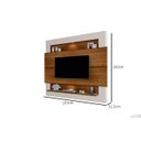 Ver imagem 2 de Painel Bancada para TV 57 Polegadas Riviera Carvalho Off White Lpa Milani Store