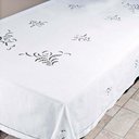 Ver imagem 1 de Toalha de Mesa Retangular 180x225cm 7013 - Rafimex Branca