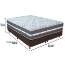 Ver imagem 3 de Cama Box Marrom e Colchão Queen Black Grafit Anjos