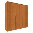 Ver imagem 2 de Guarda-Roupa Casal com 6 Portas e 4 Gavetas 244cm Multimóveis CR35490 Cinamomo