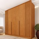 Ver imagem 1 de Guarda-Roupa Casal com 6 Portas e 4 Gavetas 244cm Multimóveis CR35490 Cinamomo
