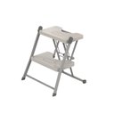 Ver imagem 1 de Escada Alcance 2 Degraus Dobrável 120 Kg Cinza Anodilar