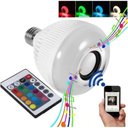 Ver imagem 2 de Lâmpada Led Rgb Musical 12w Caixa de Som Bluetooth 2 em 1
