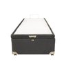Cama Box Baú Castor Solteiro Vellus Cinza 120x203x35cm - 3