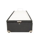 Ver imagem 3 de Cama Box Baú Castor Solteiro Vellus Cinza 120x203x35cm