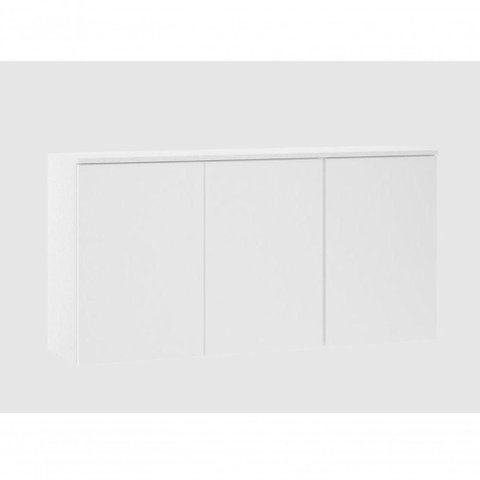 Armário Aéreo 120 Cm 3 Portas Dora Luciane Móveis Branco Supremo Bp