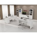 Ver imagem 2 de Conjunto Escritório Completo 8 Peças CJ22 Branco Tecno Mobili