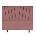 Ver imagem 2 de Cabeceira Estofada Bélgica 140cm Casal Para Cama Box Quarto Suede Rose Gold - Gat Magazine