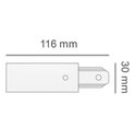 Ver imagem 3 de Kit Alimentador de Trilho Eletrificado + Ponteira Sobrepor Branco Bivolt