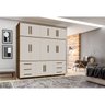 Guarda-Roupa Casal Triplex 12 Portas Lisboa Malbec Off-White Lpa Milani Store - 3