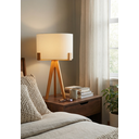 Ver imagem 1 de Abajur de Mesa para Cabeceira Áustria Cedro Cru