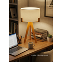 Ver imagem 6 de Abajur de Mesa para Cabeceira Áustria Cedro Cru