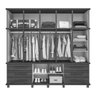 Guarda-Roupa Casal Triplex 12 Portas Londres Malbec Off-White Lpa Milani Store - 3