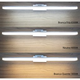 Arandela Articulada Led 40W Quadros Espelho Banheiro Quadro: Prata - 5