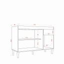 Ver imagem 3 de Cozinha Compacta + Balcão com Tampo Atenas Atacama Off White - Aramóveis