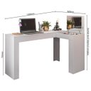 Ver imagem 2 de Penteadeira Escrivaninha Branco com Espelho St Plus Milani Store