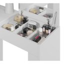 Ver imagem 3 de Penteadeira Escrivaninha Branco com Espelho St Plus Milani Store