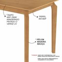 Ver imagem 4 de Escrivaninha Mesa Escritório 1,20 x 0,80 Pés em Madeira Maciça Tampo Amadeirado Alegra Laranja/Cinamomo
