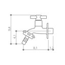 Ver imagem 4 de Torneira preta pia tanque metal 1/4 de volta Black Civitt