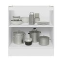Ver imagem 4 de Balcão de Cozinha 70 Cm 2 Portas (sem Tampo) Branco/cinza Lux Madesa Branco/cinza