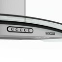 Ver imagem 3 de Coifa de Parede 80cm Vidro Curvo Duto Slim Fogatti Inox