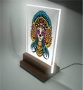 Ver imagem 2 de Abajur e Luminária - Caveira Indígena Mexicana