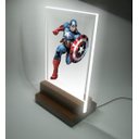 Ver imagem 2 de Abajur e Luminária Infantil - Capitão América