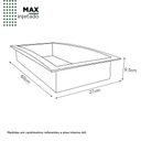 Ver imagem 5 de Nicho Para Banheiro em Plástico Injetado Max 60x27 Cinza - Cozimax