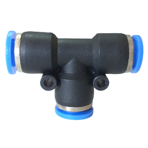Conexão Pneumatica União Tee 1/4 Plástico Com 10 Peças