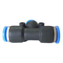 Conexão Pneumatica União Tee 1/4 Plástico Com 10 Peças - 3