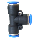 Ver imagem 4 de Conexão Pneumatica União Tee 1/4 Plástico com 10 Peças