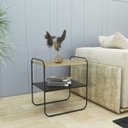 Ver imagem 2 de Mesinha Lime Lateral Sala Sofá Cama Decor:Preto